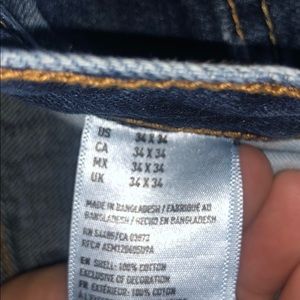 American Eagle Slim Straight Jeans 34x34